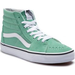 Sneakersy VANS - Sk8-Hi VN0A38GEVMX1 Neptune Green/True White. Zielone sneakersy damskie Vans, ze skóry. W wyprzedaży za 249,00 zł.