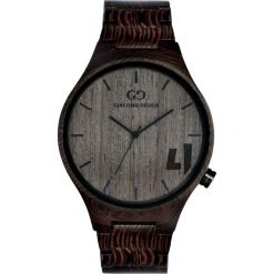 Zegarek Giacomo Design Drewniany męski GD08702. Czarne zegarki męskie marki Giacomo Design. Za 385,00 zł.