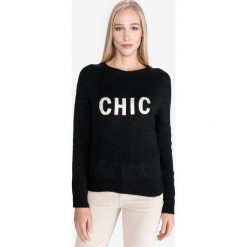 TWINSET Sweter Czarny. Czarne bluzy damskie Twinset, s, bez wzorów, z wiskozy, bez rękawów, bez kaptura. Za 631,95 zł.