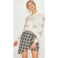 Answear - Koszula. Szare bluzki damskie ANSWEAR, s, bez wzorów, z wiskozy, casualowe, z włoskim kołnierzykiem, z długim rękawem. W wyprzedaży za 89,90 zł.