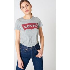 Levi's Koszulka Perfect - Grey. Szare t-shirty damskie marki Levi's®, s, z nadrukiem, z bawełny, z okrągłym kołnierzem. Za 80,95 zł.