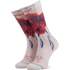 Skarpety Wysokie Unisex STANCE - Find Out M545A19FIN White. Białe skarpetki męskie Stance, bez wzorów, z elastanu. Za 79,99 zł.