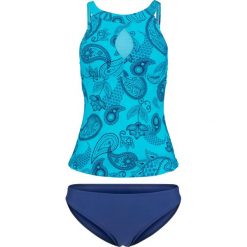 Tankini (2 części) bonprix turkusowy. Niebieskie stroje kąpielowe damskie bonprix, bez wzorów. Za 119,99 zł.
