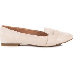 Small Swan brązowe Zamszowe Mokasyny Z Brokatem. Pomarańczowe mokasyny damskie SMALL SWAN, z zamszu, eleganckie. Za 64,90 zł.
