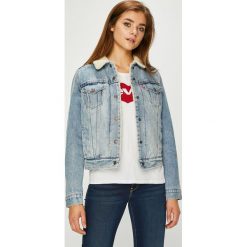 Levi's - Kurtka jeansowa. Niebieskie kurtki damskie jeansowe Levi's®, s, bez wzorów, krótkie, bez kaptura. W wyprzedaży za 379,90 zł.