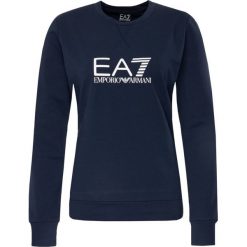 Bluza EA7 Emporio Armani 8NTM39 TJ31Z 1554. Niebieskie bluzy damskie EA7 Emporio Armani, l, bez wzorów, z elastanu, bez rękawów, bez kaptura. W wyprzedaży za 349,00 zł.
