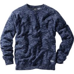 Bluza bonprix ciemnoniebieski melanż. Niebieskie bluzy męskie bonprix, s, bez wzorów, bez kołnierzyka, bez rękawów, bez kaptura. Za 69,99 zł.
