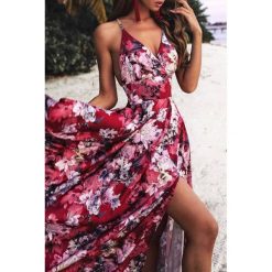 Sukienka ORMANA. Sukienki damskie IVET, na co dzień, na lato, bez wzorów, bez kołnierzyka, z długim rękawem, długie, maxi. W wyprzedaży za 109,00 zł.