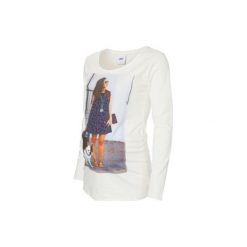 Mama Licious Bluzka z długim rękawem dla kobiet w ciąży VIVEA - biały. Białe bluzki ciążowe marki Mama Licious, z elastanu, klasyczne, moda ciążowa, z długim rękawem. Za 79,00 zł.