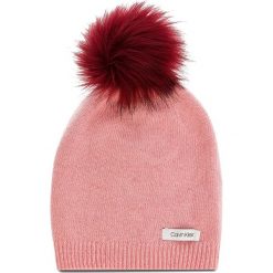 Czapka CALVIN KLEIN - 2 Clrs Pom Pom Beani K60K604715 629. Czerwone czapki zimowe damskie Calvin Klein, z kaszmiru. Za 199,00 zł.