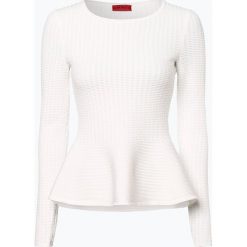HUGO - Sweter damski – Shoma, beżowy. Brązowe swetry klasyczne damskie marki HUGO, l, eleganckie. Za 499,95 zł.