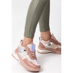 Różowe Sneakersy Orion. Różowe sneakersy damskie Born2be, z nubiku. Za 99,99 zł.