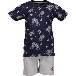 Blue Seven - Komplet dziecięcy 92-128 cm. Niebieskie spodnie chłopięce Blue Seven, bez wzorów, z elastanu, krótkie. W wyprzedaży za 49,90 zł.