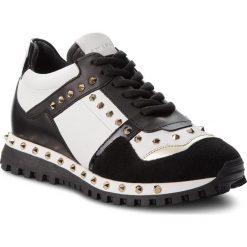 Sneakersy TWINSET - Running CA8PAC Bic.Nero/Ottic 01663. Czarne półbuty damskie marki Twinset, ze skóry. W wyprzedaży za 549,00 zł.