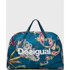 Desigual Sport - Torba. Niebieskie torebki damskie sportowe Desigual Sport, bez wzorów, z poliesteru, sportowe, na ramię, bez dodatków. Za 129,90 zł.
