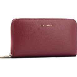 Duży Portfel Damski COCCINELLE - CW1 Metallic Saffiano E2 CW1 11 32 01 Grape R04. Czerwone portfele damskie Coccinelle, ze skóry. Za 599,90 zł.