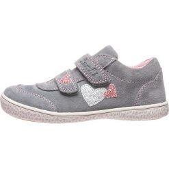 Skórzane sneakersy w kolorze szarym. Szare trampki dziewczęce Lurchi, z aplikacjami, bez zapięcia. W wyprzedaży za 172,95 zł.