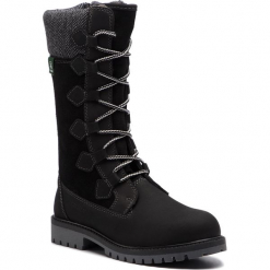 Śniegowce KAMIK - Takoda WK4027 Black. Czarne śniegowce damskie marki Kamik, na zimę, ze skóry. W wyprzedaży za 279,00 zł.