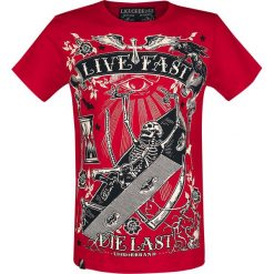 T-shirty męskie z nadrukiem: Liquorbrand Coffin Red T-Shirt czerwony