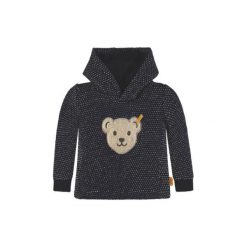 Steiff Boys Bluzka marine - Gr.68. Bluzy niemowlęce Steiff, z aplikacjami, z elastanu, marine, bez rękawów, bez kaptura. Za 159,00 zł.
