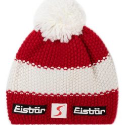Czapka EISBÄR - Star Pompon 403346 Aut. Czerwone czapki męskie Eisbär, z wełny, retro. W wyprzedaży za 169,00 zł.