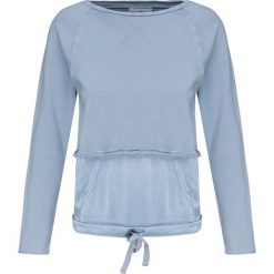 Bluza DEHA DANCE. Niebieskie bluzy damskie Deha, bez wzorów, z bawełny, bez rękawów, bez kaptura. W wyprzedaży za 190,00 zł.