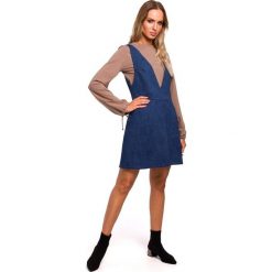 Sukienka bezrękawnik - denim. Sukienki damskie Moe, s, bez wzorów, z elastanu, eleganckie, bez kołnierzyka, bez rękawów, sportowe. Za 199,00 zł.