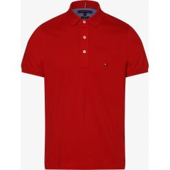 Tommy Hilfiger - Męska koszulka polo, czerwony. Czerwone koszulki męskie TOMMY HILFIGER, m, z haftami, z bawełny, polo, bez rękawów. Za 299,95 zł.