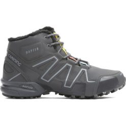 Szare Trapery Detonatte. Szare buty trekkingowe męskie Born2be, na sznurówki. Za 129,99 zł.