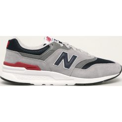 New Balance - Buty CM997HCJ. Szare sneakersy męskie New Balance, ze skóry, na sznurówki. Za 369,90 zł.