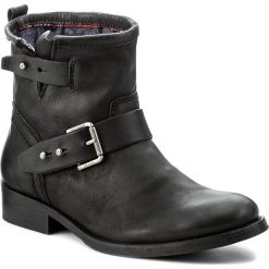 Buty zimowe damskie: Botki TOMMY HILFIGER – DENIM Avive 21A FW0FW01340 Black 990