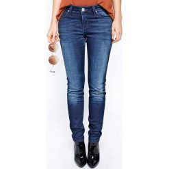 Lee - Jeansy SCARLETT PITCH ROYAL. Niebieskie jeansy damskie skinny marki Lee, l, z elastanu, z podwyższonym stanem. Za 299,90 zł.