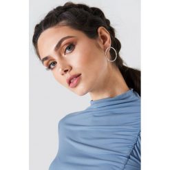 Kolczyki damskie: NA-KD Accessories Kolczyki koła na sztyfcie – Silver