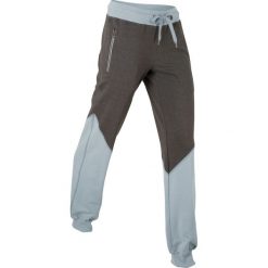 Spodnie sportowe, długie bonprix szaro-srebrnoszary melanż. Czerwone spodnie sportowe damskie marki DOMYOS, xs, z bawełny. Za 37,99 zł.