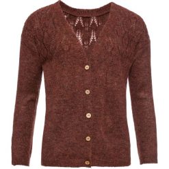 Sweter rozpinany bonprix czerwony melanż. Czerwone swetry damskie bonprix, melanż. Za 32,99 zł.