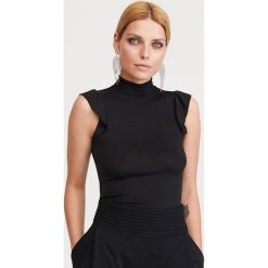 Bluzka z półgolfem - Czarny. Czarne bluzki damskie Reserved, s, bez wzorów, bez kołnierzyka, bez rękawów. Za 49,99 zł.