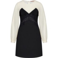 Sukienka koktajlowa TwinSet 202TP2311. Czarne sukienki damskie Twinset, bez wzorów, wizytowe, bez kołnierzyka, bez rękawów. Za 1129,00 zł.