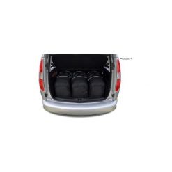 SKODA ROOMSTER, TORBY DO BAGAŻNIKA 3 SZT KJUST - 7037006. Czarne torby podróżne KJUST, bez wzorów, z kauczuku, klasyczne. Za 979,00 zł.