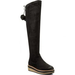 Muszkieterki TAMARIS - 1-25623-29 Black 001. Szare buty zimowe damskie marki Tamaris, z materiału, z okrągłym noskiem. W wyprzedaży za 239,00 zł.