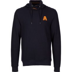 Bluza w kolorze granatowym. Niebieskie bluzy męskie Tom Tailor, m, z nadrukiem, z bawełny, ze stójką, bez rękawów, bez kaptura. W wyprzedaży za 87,95 zł.