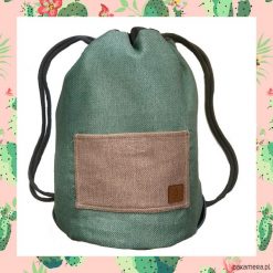 Plecaki męskie: PINK CACTUS & LIGHT BLUE dwustronny plecak SACK
