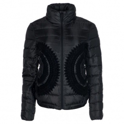 Desigual Kurtka Damska Pune 44 Czarny. Czarne kurtki damskie marki Desigual. W wyprzedaży za 438,00 zł.