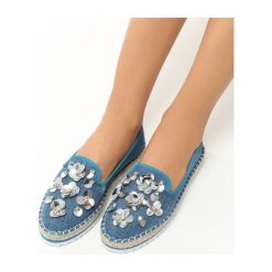 Espadryle damskie: Granatowe Espadryle Penta