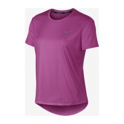 Nike Miler Koszulka Różowy. Różowe koszulki damskie Nike, s, bez wzorów, z poliesteru, bez kołnierzyka. Za 137,95 zł.