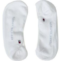 Tommy Hilfiger - Skarpetki (2-pak). Białe skarpetki damskie marki TOMMY HILFIGER, z elastanu. Za 44,90 zł.