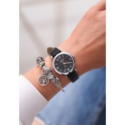 Czarny Zegarek Casual Feeling. Czarne zegarki damskie marki other. Za 29,99 zł.