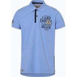 Camp David - Męska koszulka polo, niebieski. Niebieskie koszulki męskie Camp David, m, bez wzorów, z bawełny, bez rękawów. Za 249,95 zł.