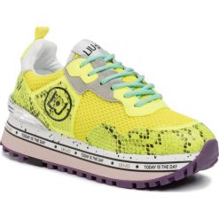 Sneakersy Liu Jo Maxi Alexa BXX051 EX025. Żółte półbuty damskie Liu Jo, bez wzorów, bez obcasa, bez zapięcia. W wyprzedaży za 449,00 zł.