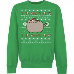 Pusheen Santa Claws Bluza zielony. Zielone bejsbolówki męskie Pusheen, l, z nadrukiem. Za 99,90 zł.