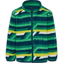 Kurtka polarowa "Sirius 702" w kolorze zielono-żółtym. Zielone bluzy niemowlęce Legowear, w paski, z materiału, bez kaptura. W wyprzedaży za 79,95 zł.